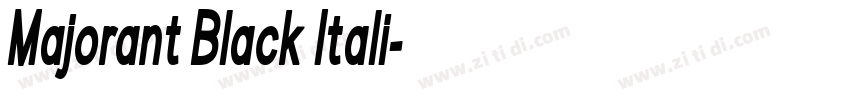 Majorant Black Itali字体转换